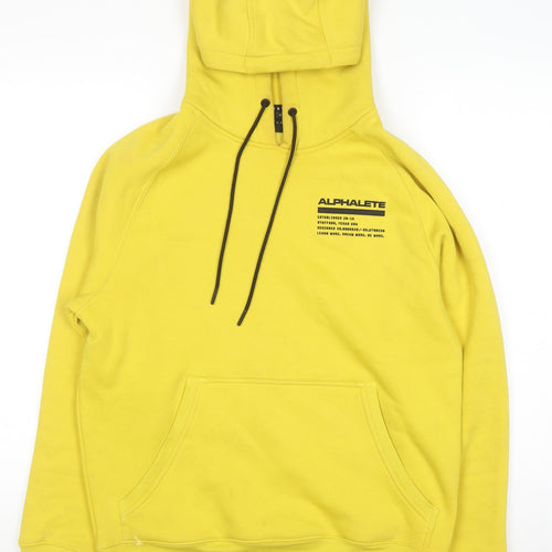 Alphalete Women's Yellow Pullover Hoodie Small Cotton Blend