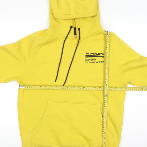 Alphalete Women's Yellow Pullover Hoodie Small Cotton Blend