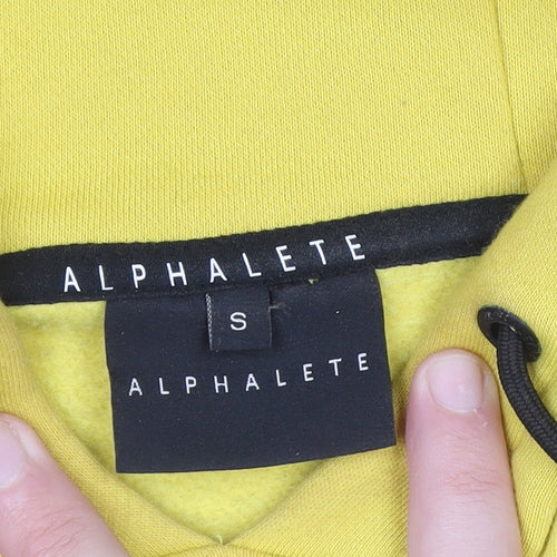 Alphalete Women's Yellow Pullover Hoodie Small Cotton Blend