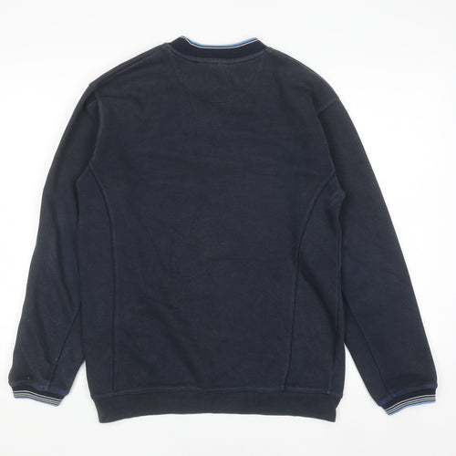 Ellesse Men’s Blue Small Crew Neck Pullover Sweatshirt