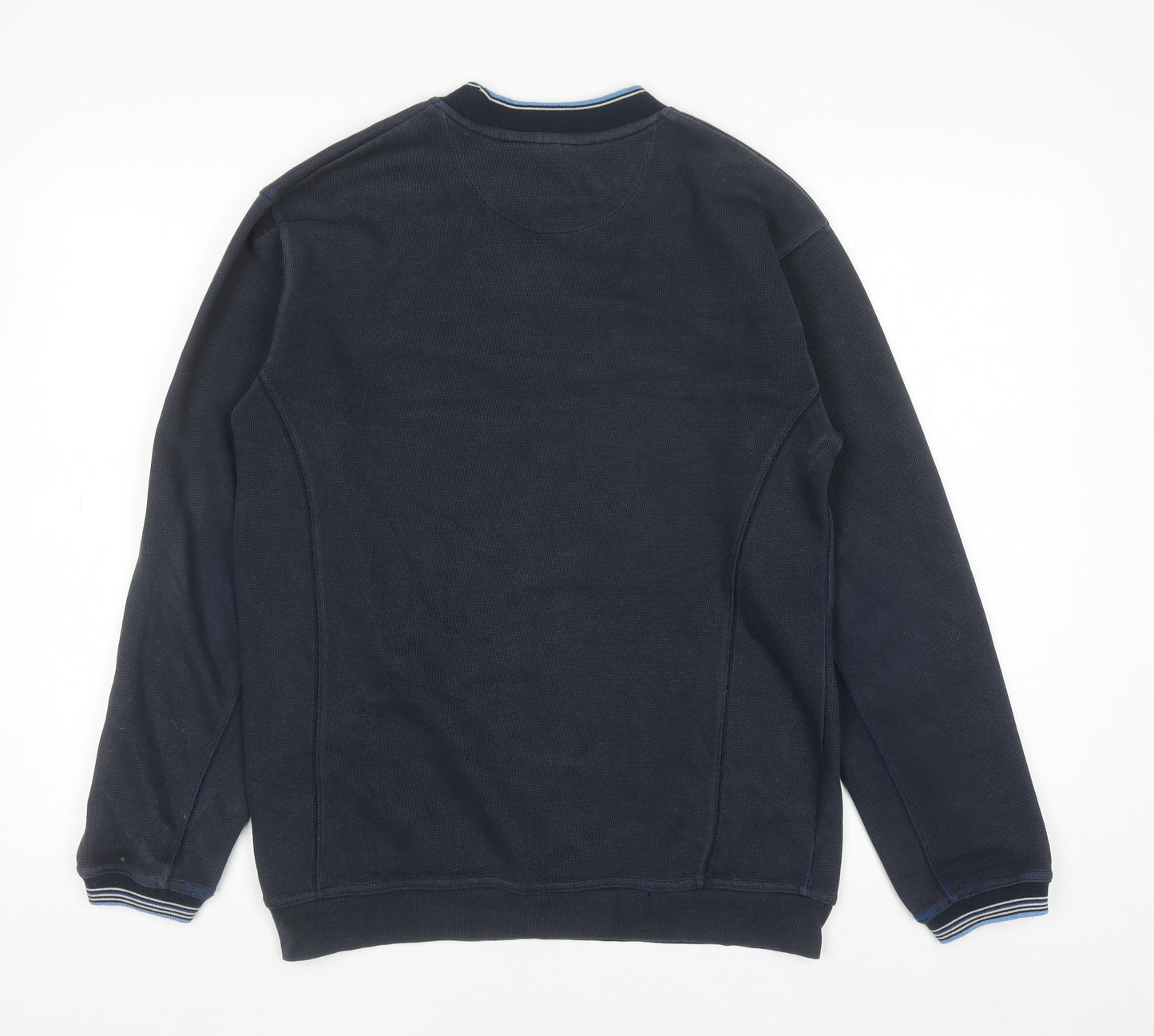 Ellesse Men’s Blue Small Crew Neck Pullover Sweatshirt