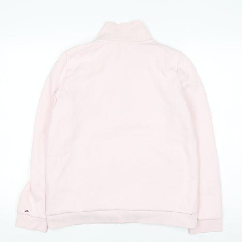 Tommy Hilfiger Women's Pink 1/2 Zip Pullover Sweatshirt Size M