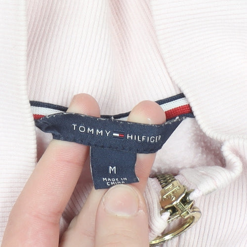 Tommy Hilfiger Women's Pink 1/2 Zip Pullover Sweatshirt Size M