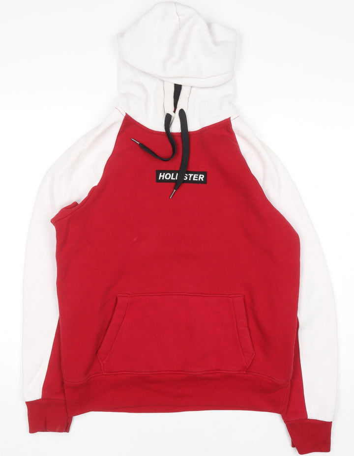 Hollister Men's Red Pullover Hoodie Size S Regular Fit