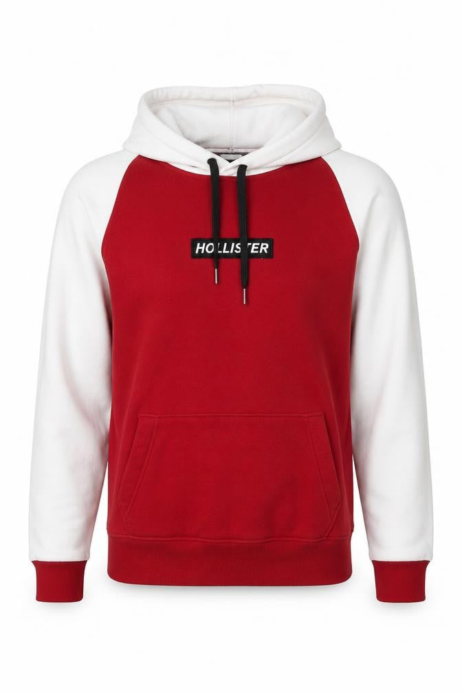 Hollister Men's Red Pullover Hoodie Size S Regular Fit