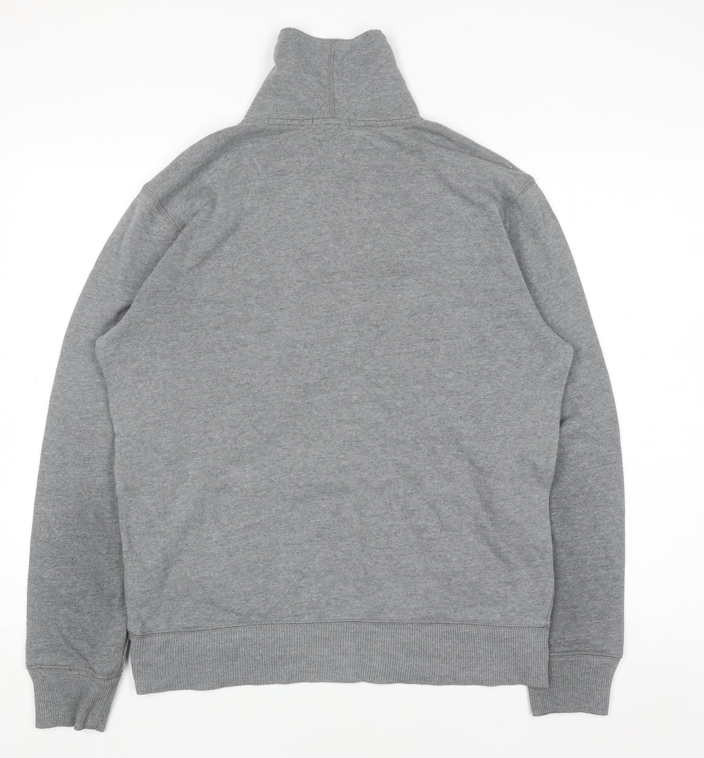 Gap Women Grey Pullover Sweatshirt with Button Neck M
