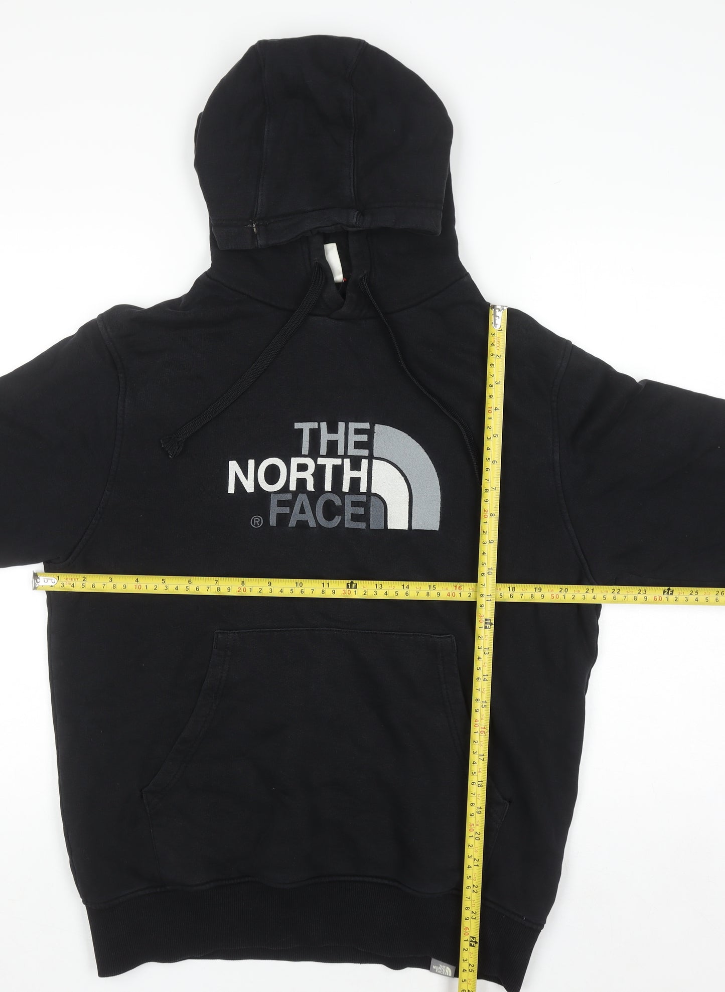 The North Face Mens Black Medium Pullover Hoodie Cotton Logo