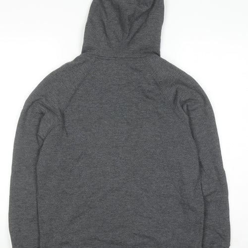Champion Men's Grey Pullover Hoodie Small Embroidered Logo