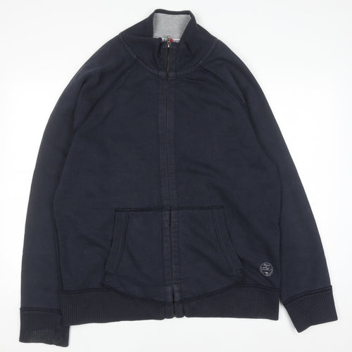White Stuff Men's Blue 2XL Full Zip Sweatshirt