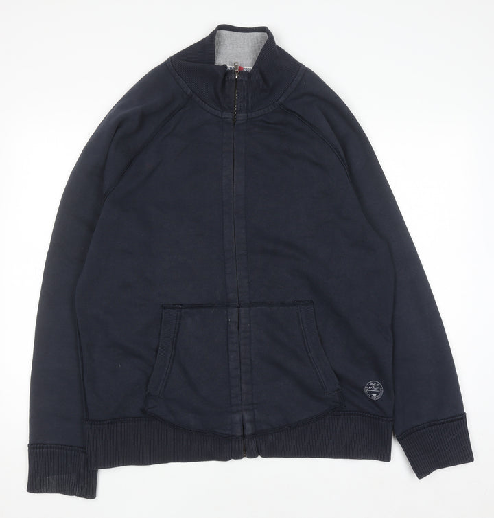 White Stuff Men's Blue 2XL Full Zip Sweatshirt