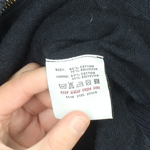 White Stuff Men's Blue 2XL Full Zip Sweatshirt