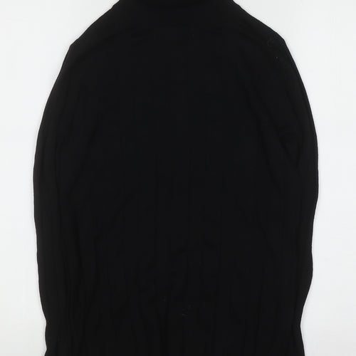 Mango Women’s Black Cashmere Roll Neck Jumper Size 12