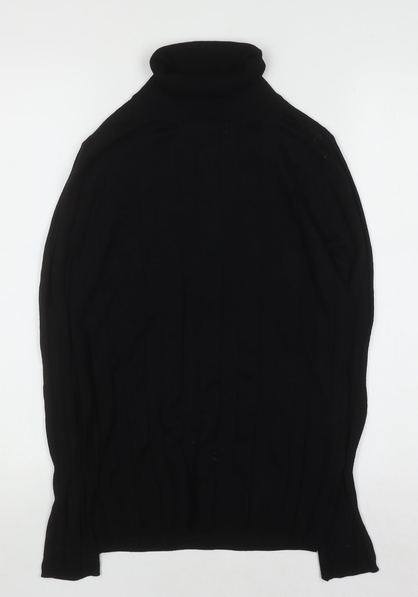 Mango Women’s Black Cashmere Roll Neck Jumper Size 12