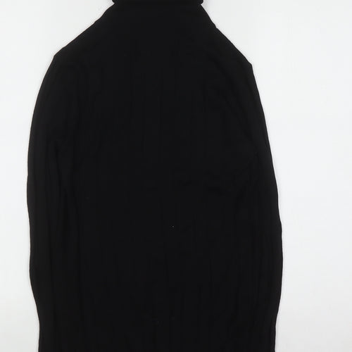 Mango Women’s Black Cashmere Roll Neck Jumper Size 12