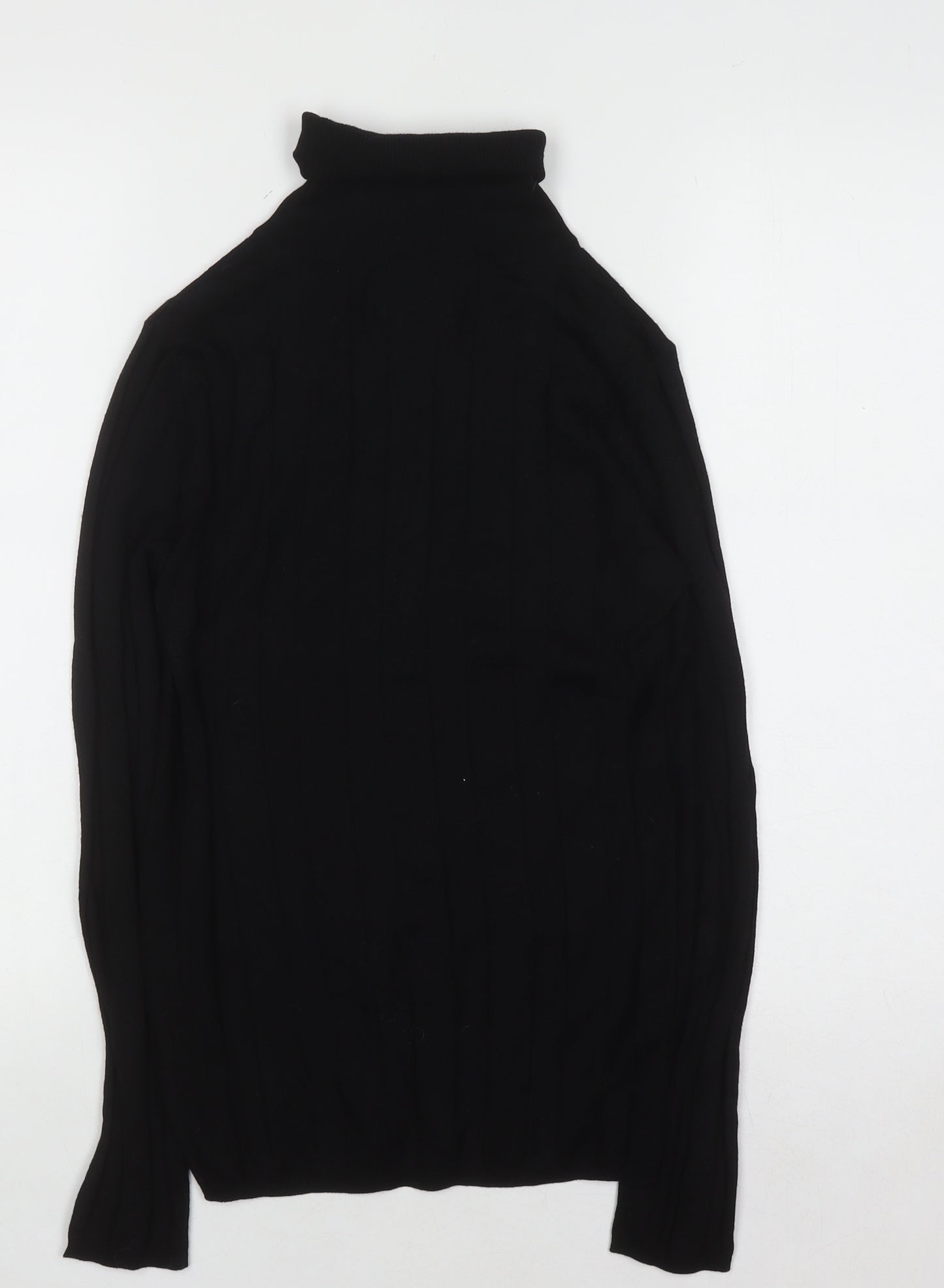 Mango Women’s Black Cashmere Roll Neck Jumper Size 12