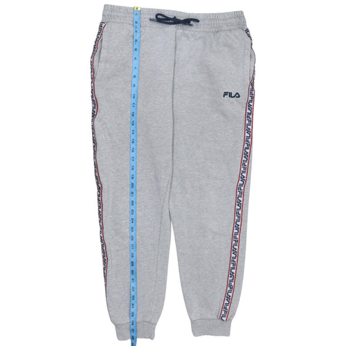 Fila Mens Grey Jogger Sweatpants Medium Elastic Waist Activewear