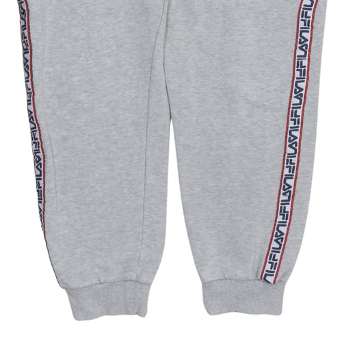 Fila Mens Grey Jogger Sweatpants Medium Elastic Waist Activewear