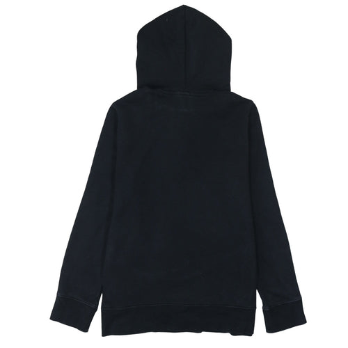 Adidas Women Black Size 16 Hooded Pullover Sweatshirt Trefoil Logo