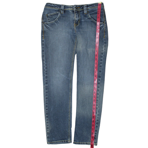 Lee Women's Blue Straight Leg Jeans Size 29 Cotton Denim
