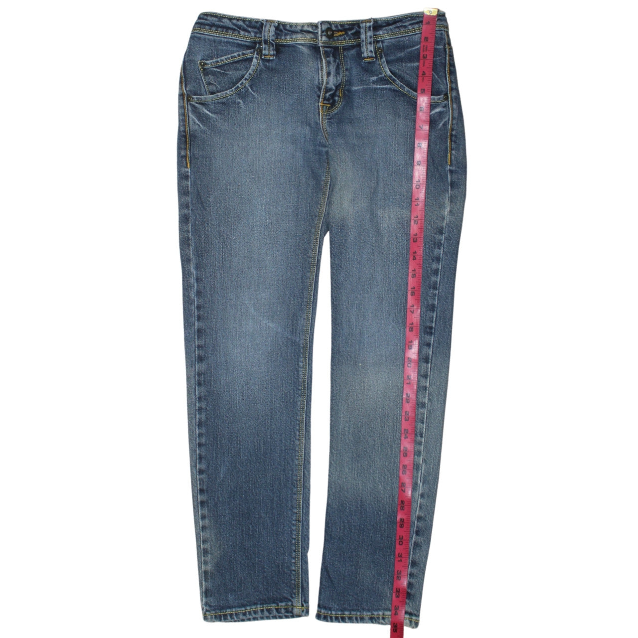 Lee Women's Blue Straight Leg Jeans Size 29 Cotton Denim