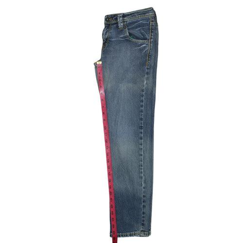 Lee Women's Blue Straight Leg Jeans Size 29 Cotton Denim