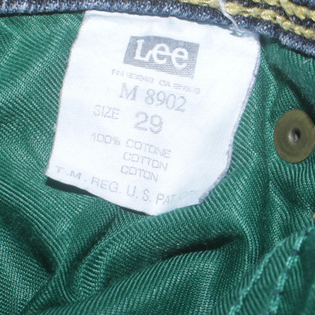 Lee Women's Blue Straight Leg Jeans Size 29 Cotton Denim