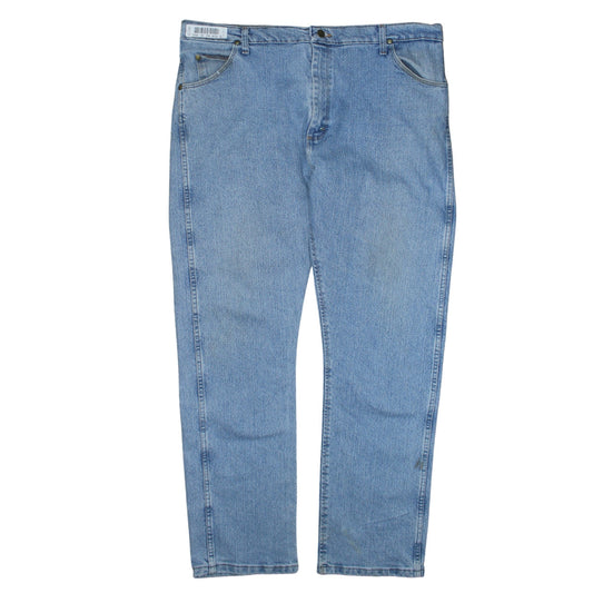 Wrangler Men's Blue 42in Waist 32in Leg Straight Comfort Denim Jeans