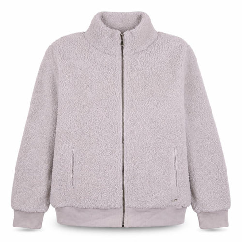 Calvin Klein Women's White Fleece Zip Jacket Size S
