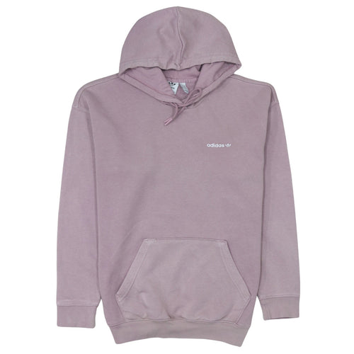 Adidas Womens Mauve Pullover Hoodie Size 10 Cotton Blend Casual
