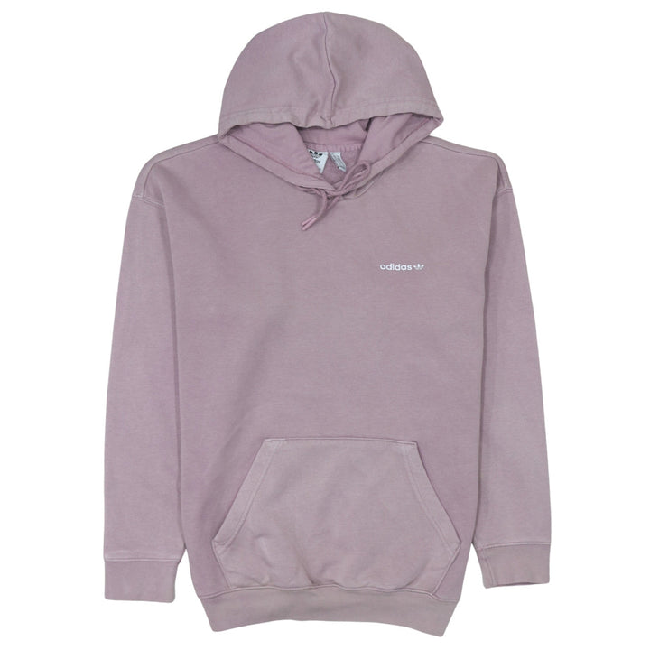 Adidas Womens Mauve Pullover Hoodie Size 10 Cotton Blend Casual