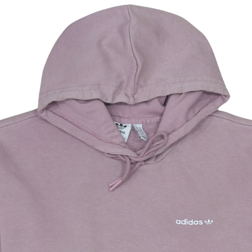Adidas Womens Mauve Pullover Hoodie Size 10 Cotton Blend Casual