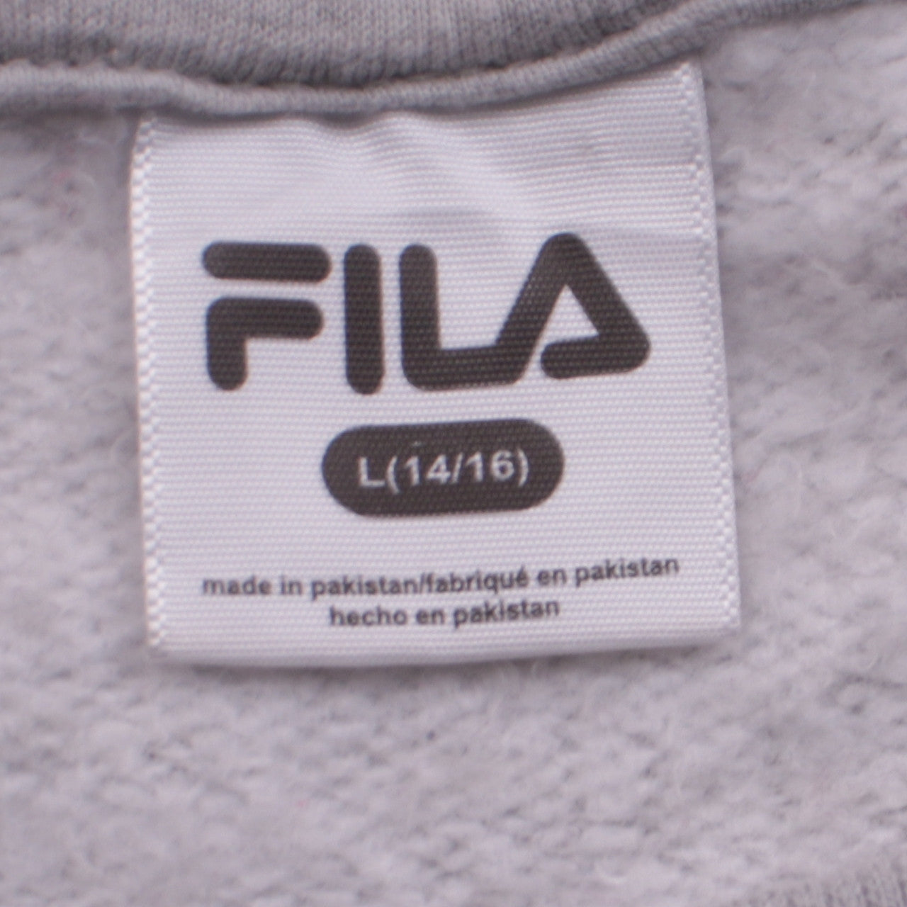 Fila Womens Grey Logo Pullover Sweatshirt Size L (14/16)
