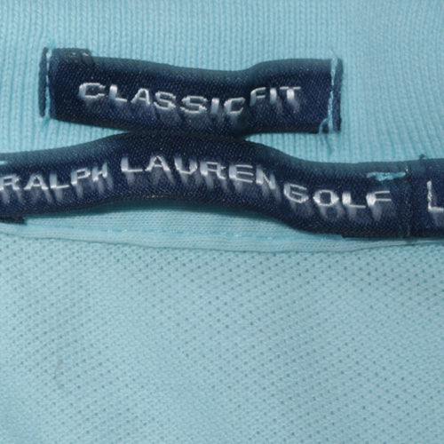 Ralph Lauren Golf Men's Blue Sleeveless Classic Fit Polo L