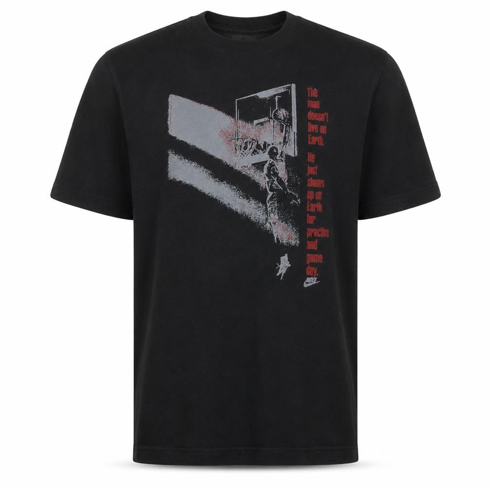 Jordan Men's Black Graphic Standard Fit T-Shirt Size S