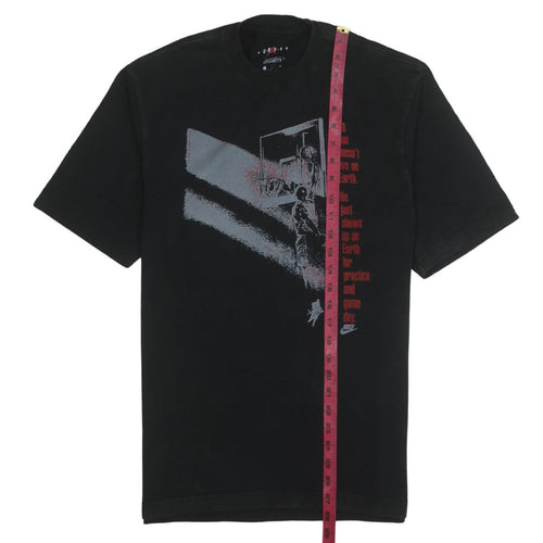 Jordan Men's Black Graphic Standard Fit T-Shirt Size S
