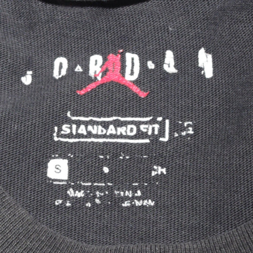Jordan Men's Black Graphic Standard Fit T-Shirt Size S