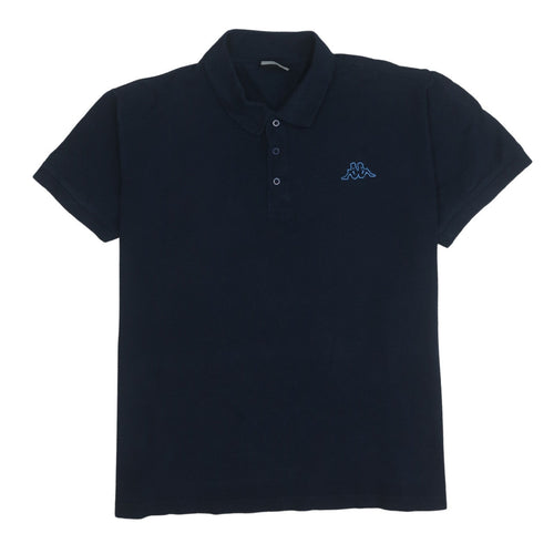 Kappa Men's Blue 2XL Cotton Polo Shirt Short Sleeve Casual