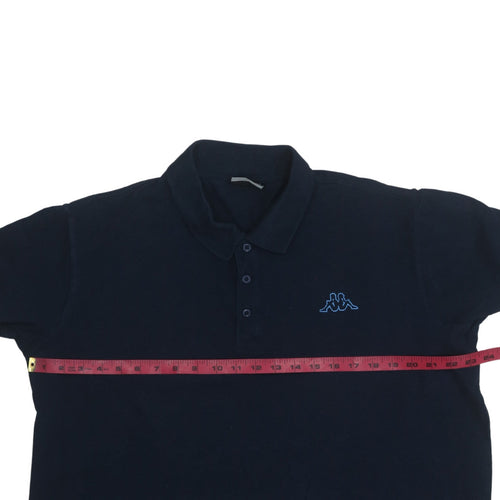 Kappa Men's Blue 2XL Cotton Polo Shirt Short Sleeve Casual