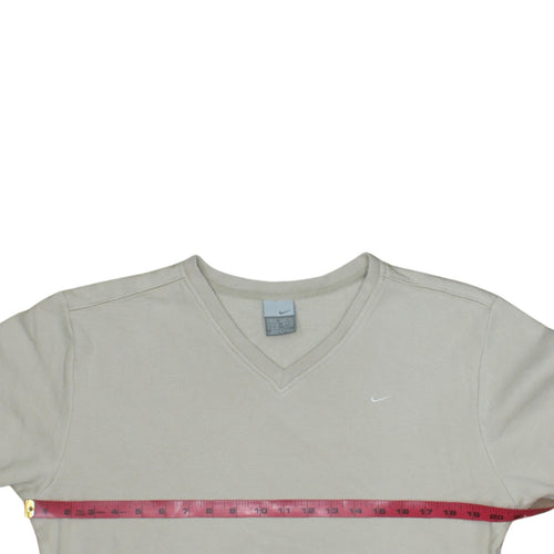 Nike Men's Beige XL V-Neck Pullover Sweatshirt Fleece