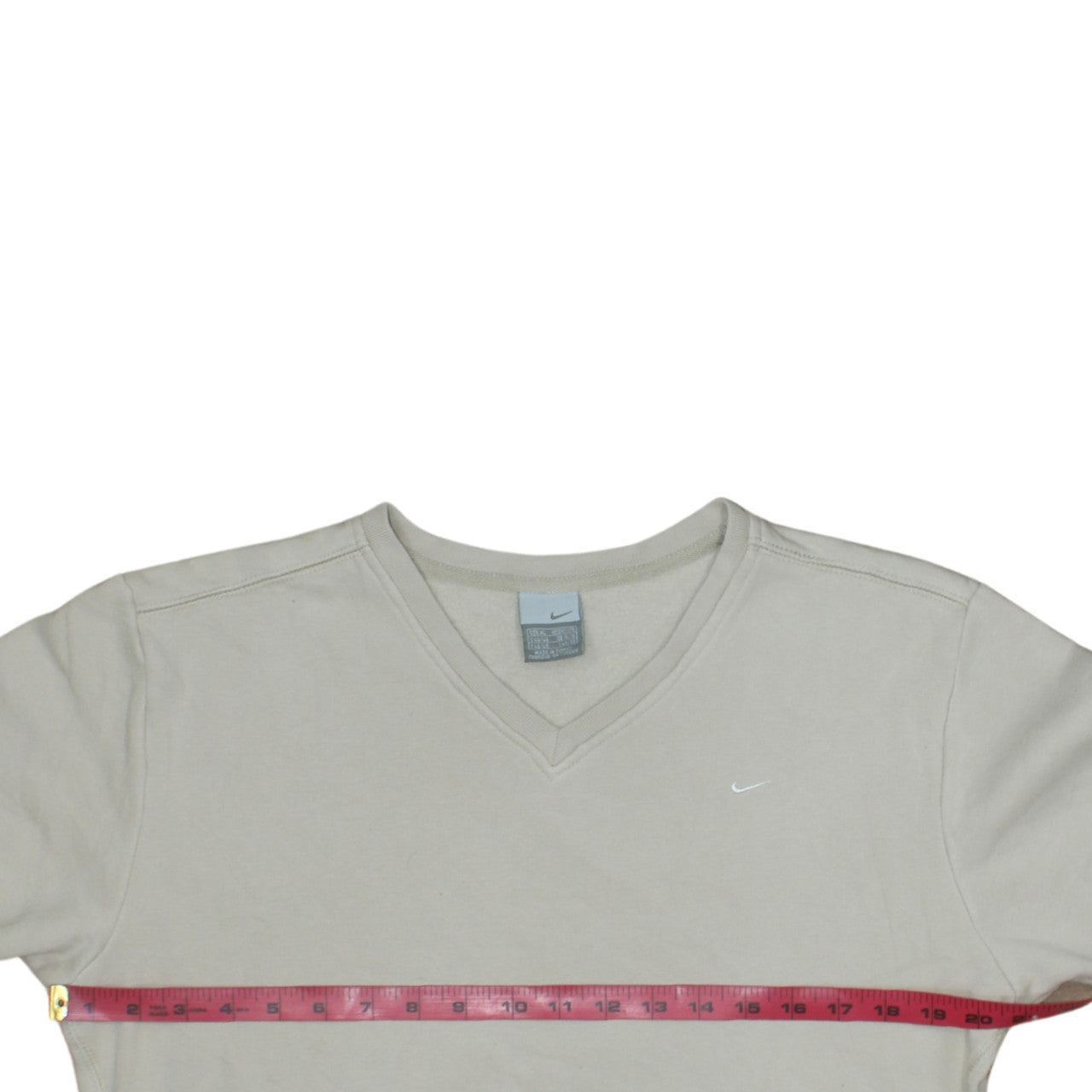 Nike Men's Beige XL V-Neck Pullover Sweatshirt Fleece