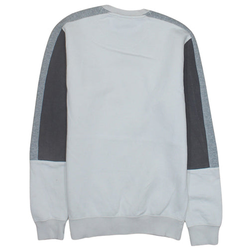 Champion Mens Grey Small Crew Neck Logo Pullover Sweatshirt