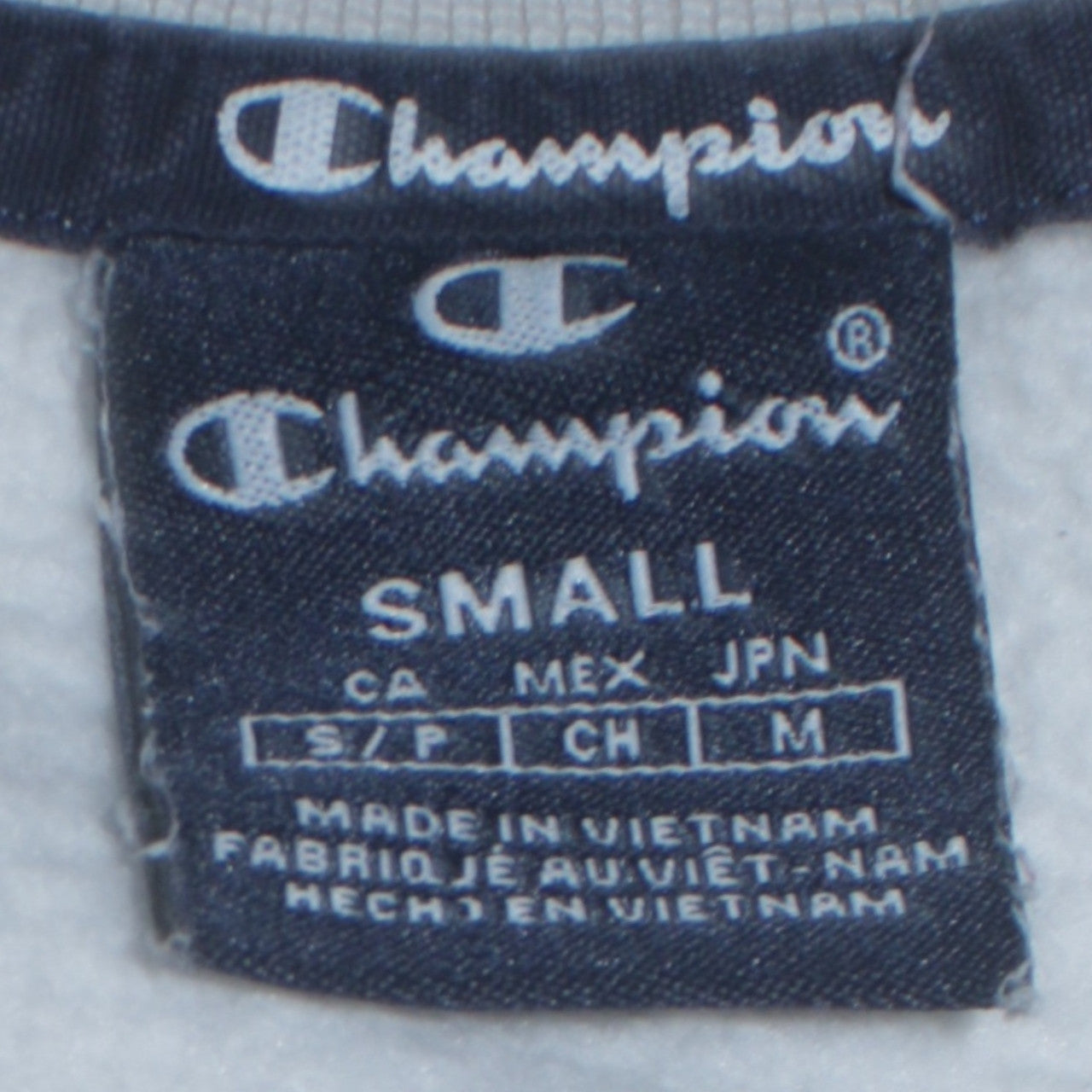 Champion Mens Grey Small Crew Neck Logo Pullover Sweatshirt