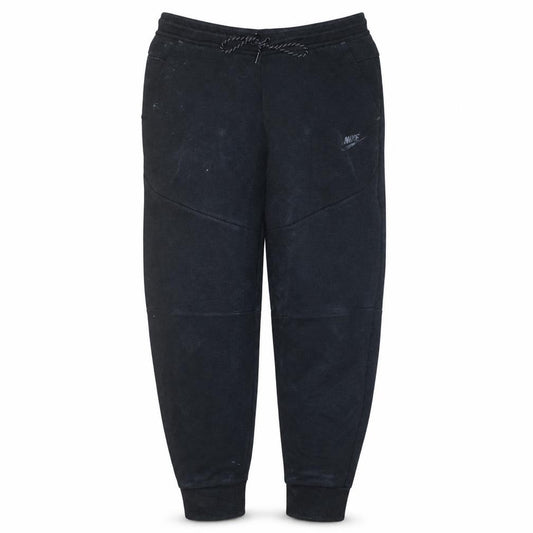 Front view of Nike Men's Black Fleece Joggers Medium Regular Fit Drawstring Comfort Athletic Trousers