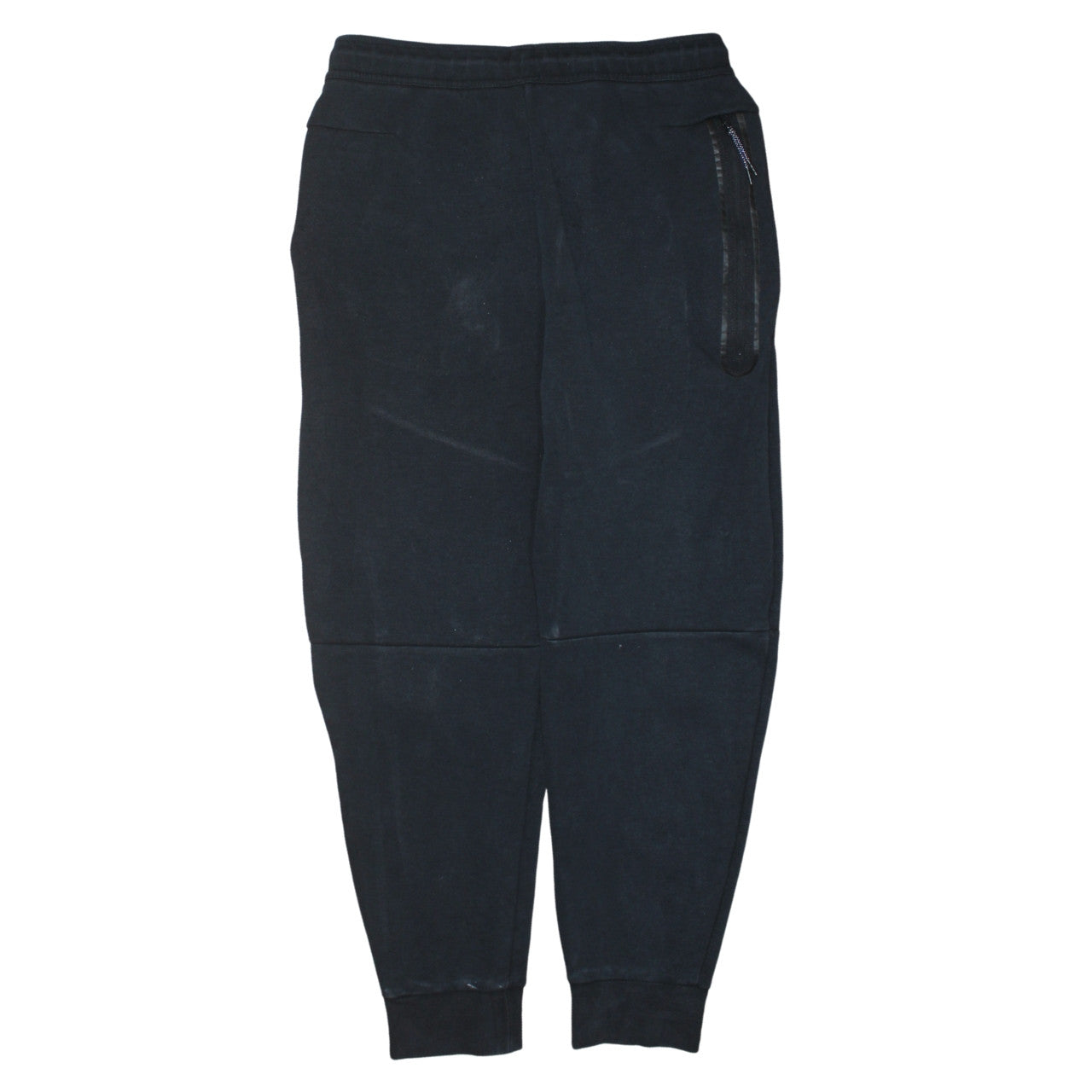 Nike Men's Black Fleece Joggers Medium Regular Fit Drawstring Comfort Athletic Trousers