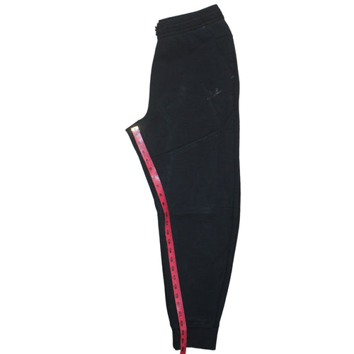 Nike Men's Black Fleece Joggers Medium Regular Fit Drawstring Comfort Athletic Trousers