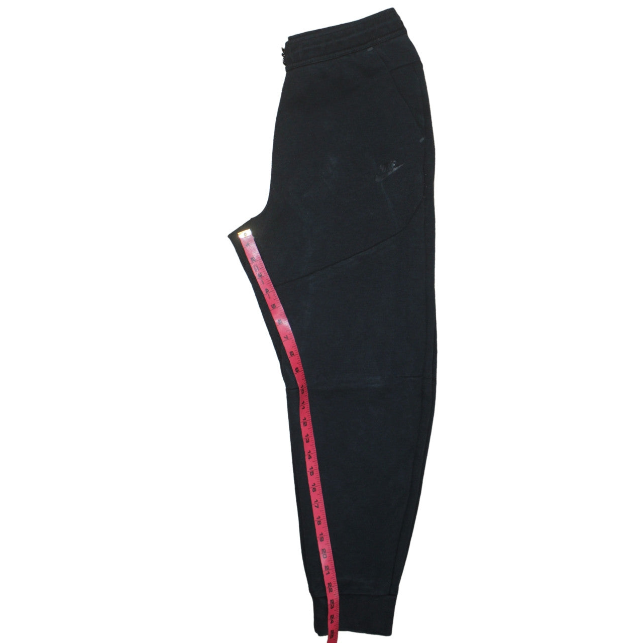 Nike Men's Black Fleece Joggers Medium Regular Fit Drawstring Comfort Athletic Trousers