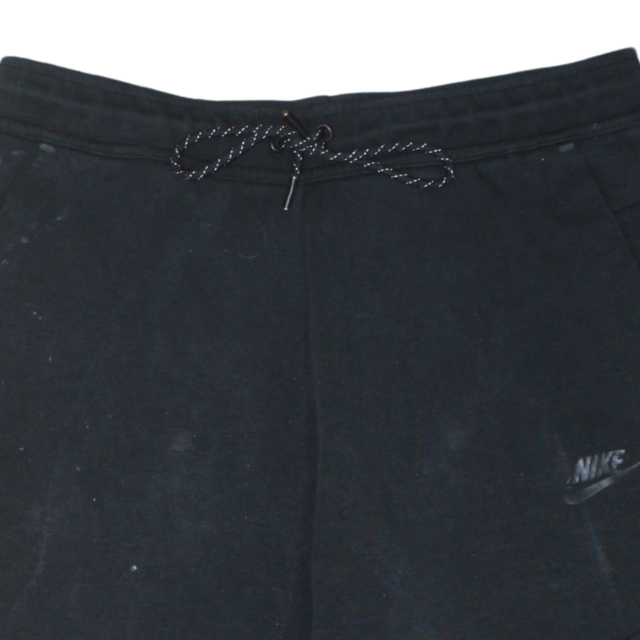 Nike Men's Black Fleece Joggers Medium Regular Fit Drawstring Comfort Athletic Trousers
