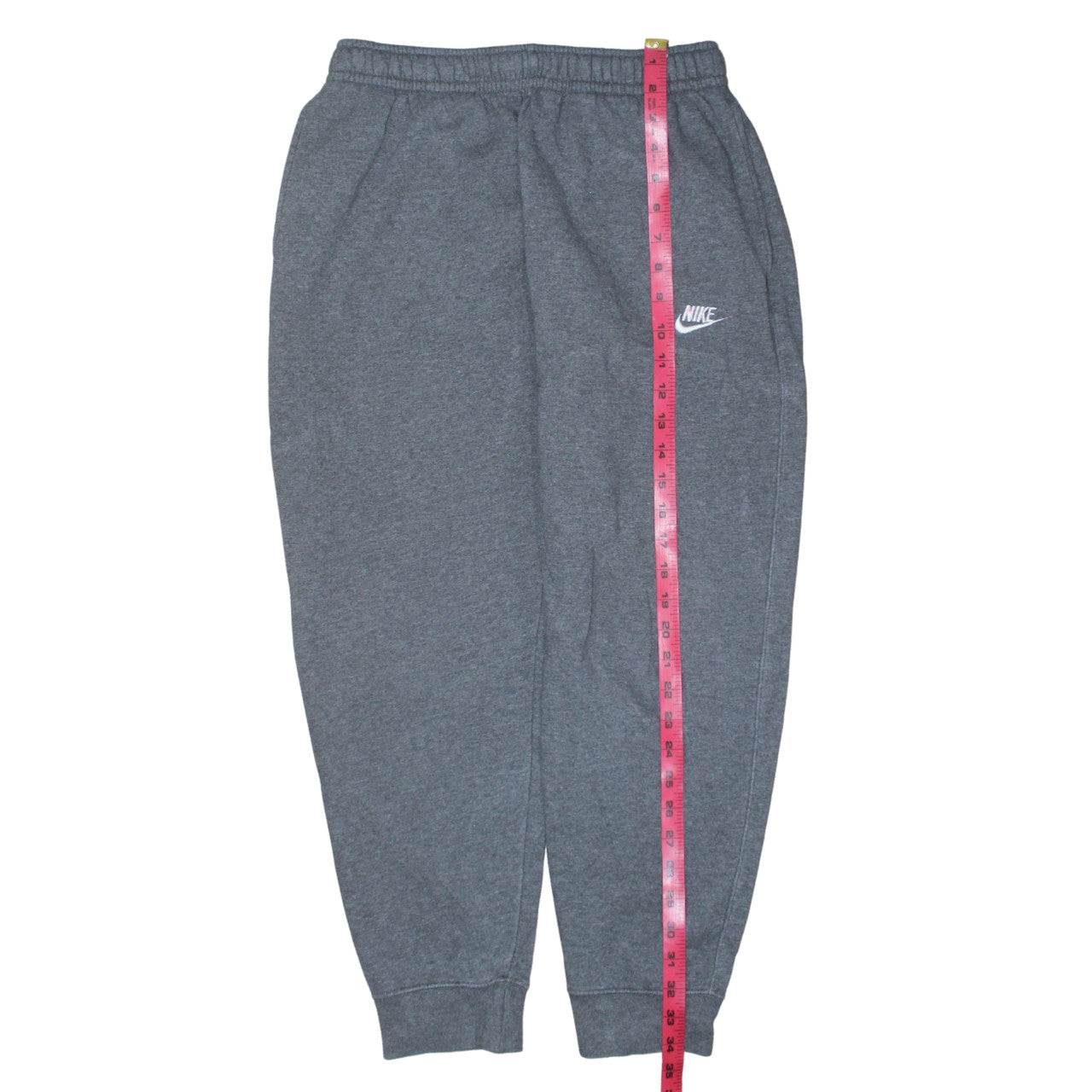 Nike Men's Grey Small Regular Fit Fleece Jogger Sweatpants