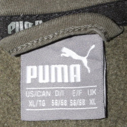 Puma Mens Green Full Zip Hoodie XL Regular Fit Sportswear