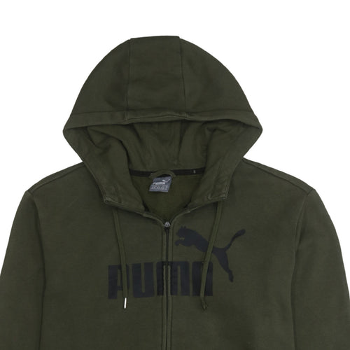 Puma Mens Green Full Zip Hoodie XL Regular Fit Sportswear